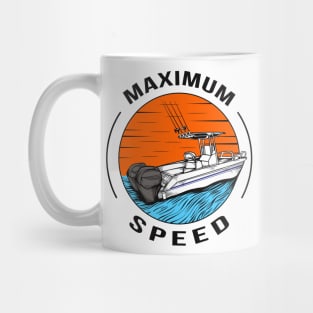 Speedboat Motorboat Racing Boat Captain Mug